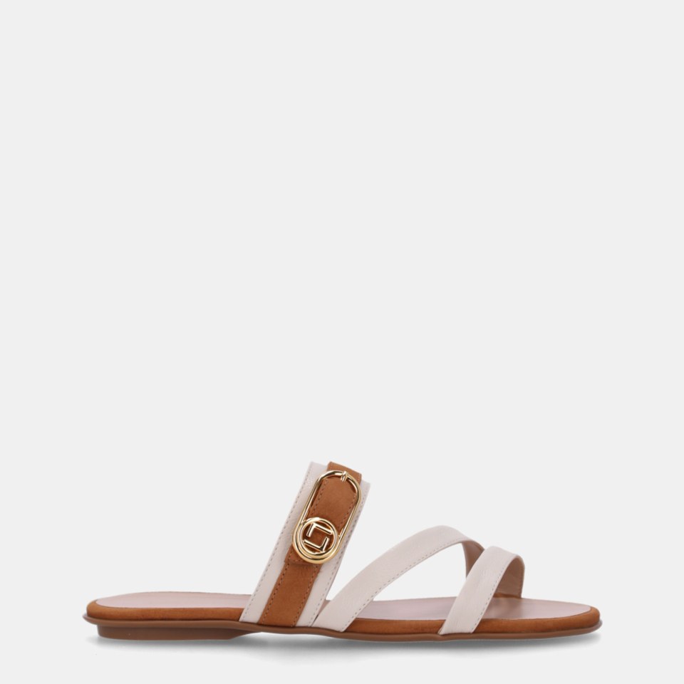 Rasteira Off/Camel